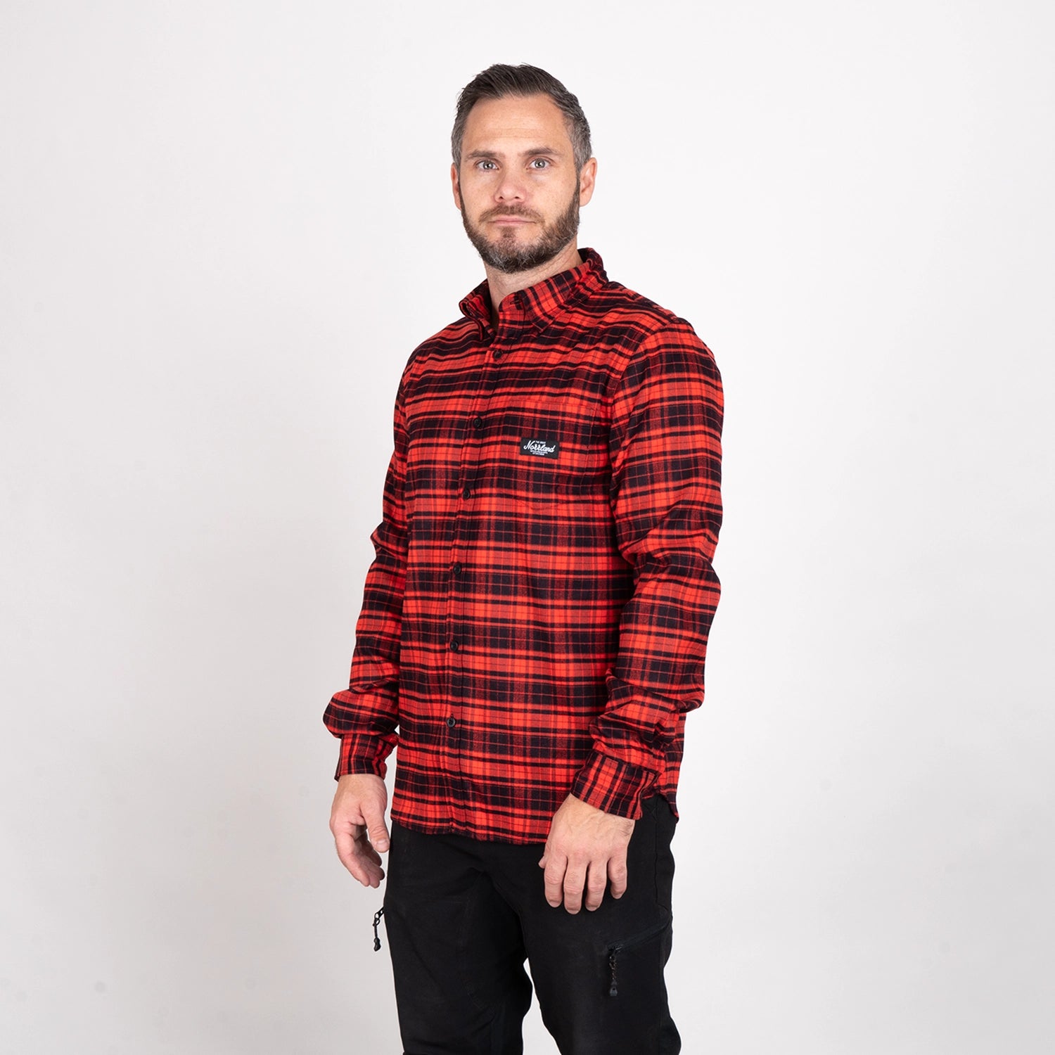 TGN PATCH FLANELL SHIRT - RED