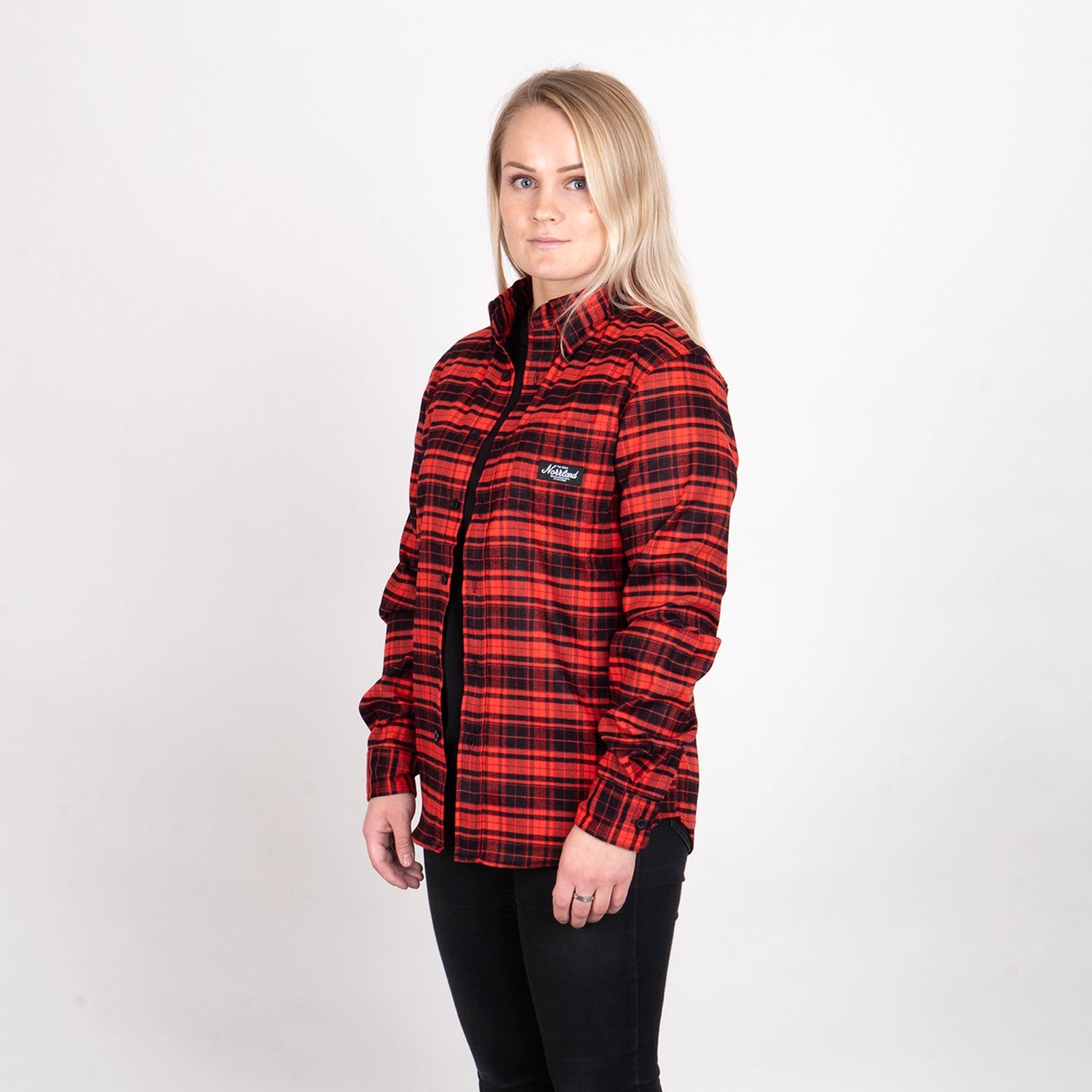 TGN PATCH FLANELL SHIRT - RED