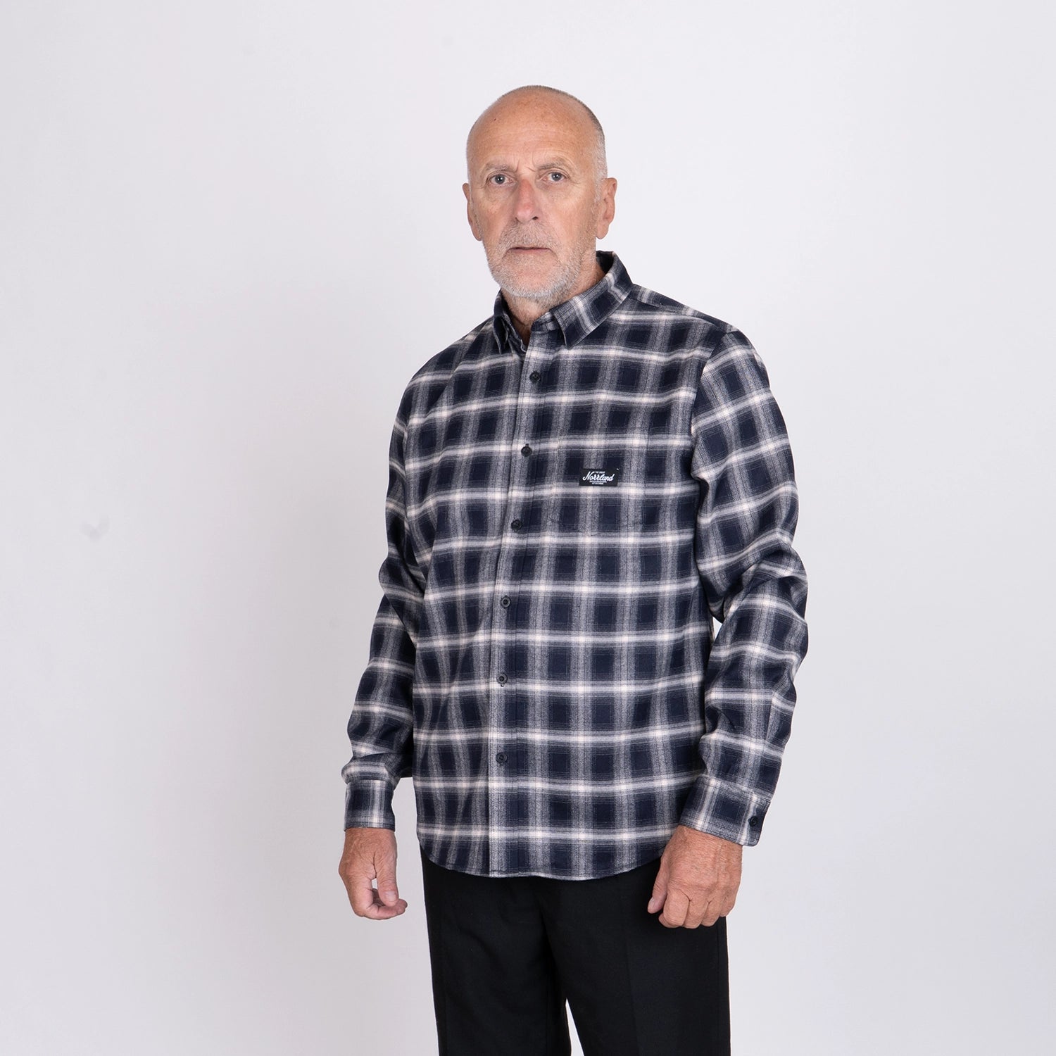 TGN PATCH FLANELL SHIRT - GLACIÄRGRÅ