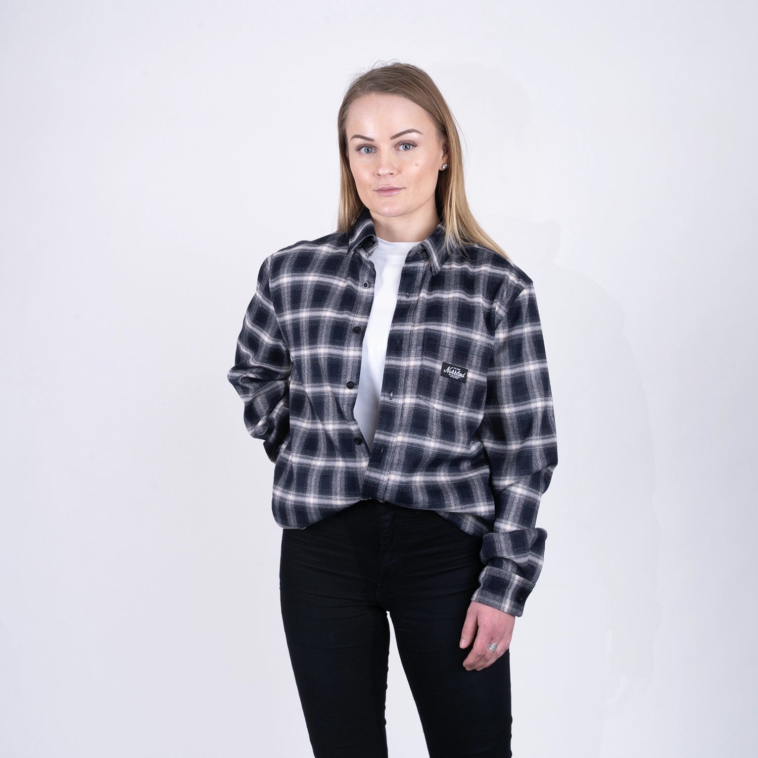 TGN PATCH FLANELL SHIRT - GLACIÄRGRÅ
