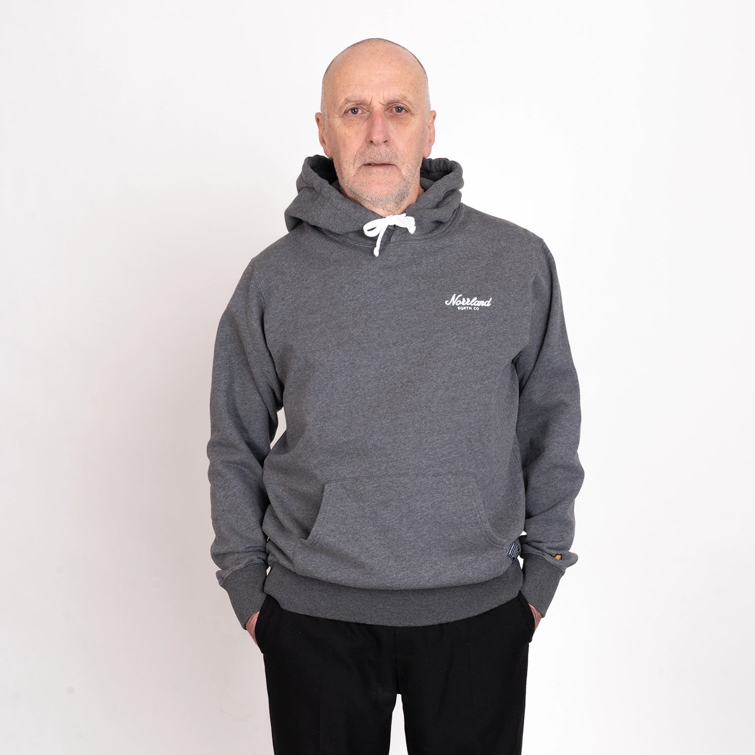 TGN MINI SCRIPT HOODIE - CHARCOAL