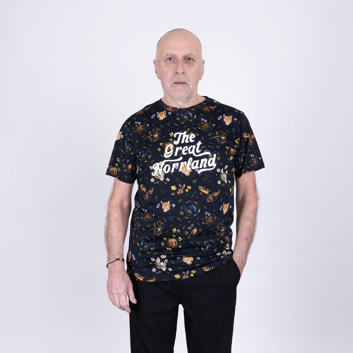 WORDMARK T-SHIRT - LANDSKAP BLACK