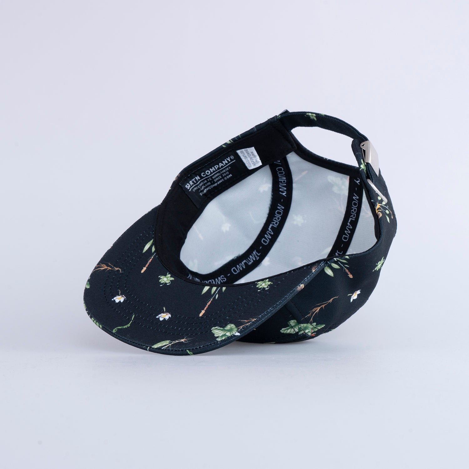 KIDS 5-PANEL CAP - PLANTS BLACK