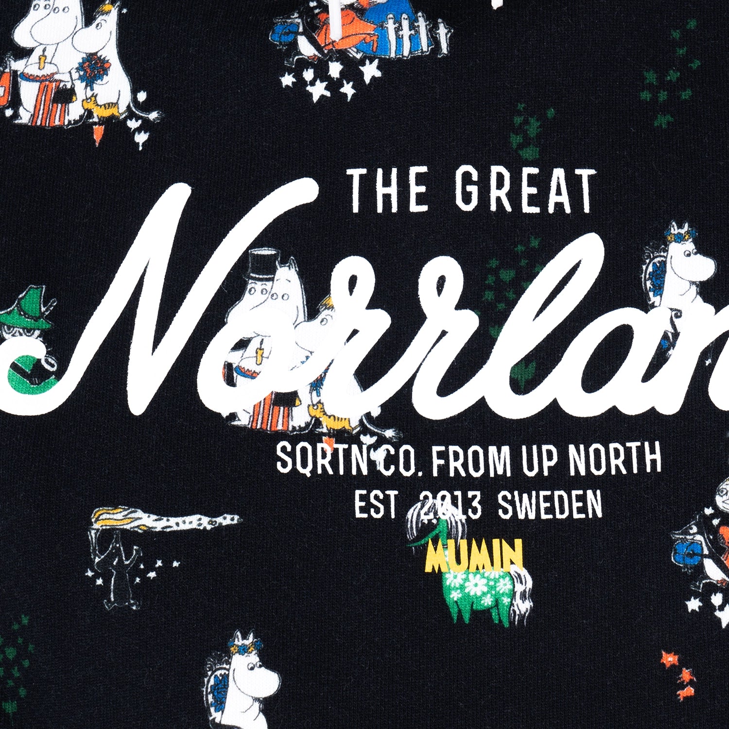 GREAT NORRLAND HOODIE - MUMIN  BLACK