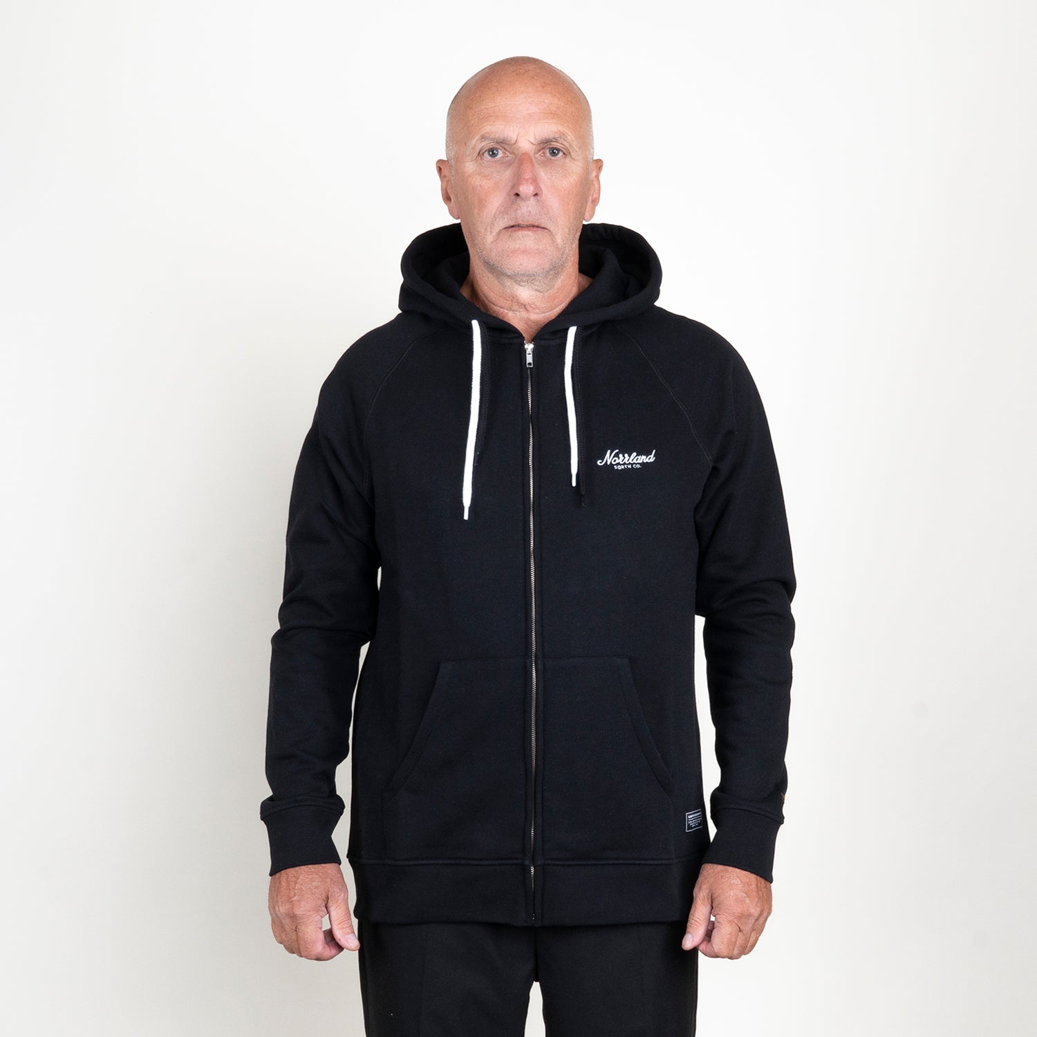 TGN MINI SCRIPT ZIPHOODIE - BLACK